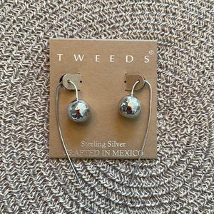 Sterling silver ball earrings